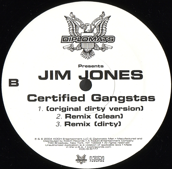 #ThrowbackThursday: Jim Jones “Certified Gangstas” ft The Game & Cam’ron