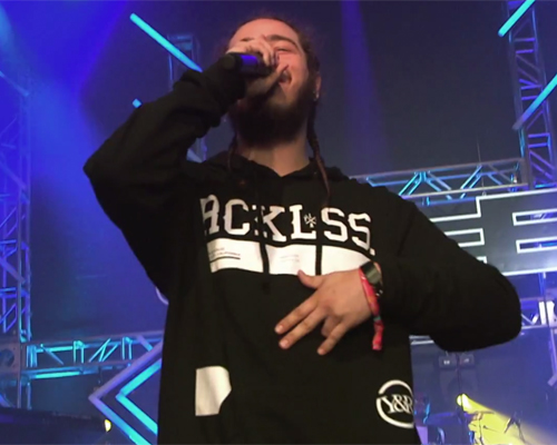 Post Malone Performs “White Iverson” On SkeeTV