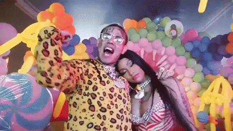 Tekashi 6ix9ine licks ice cream with Nicki Minaj in new visuals “FEFE”