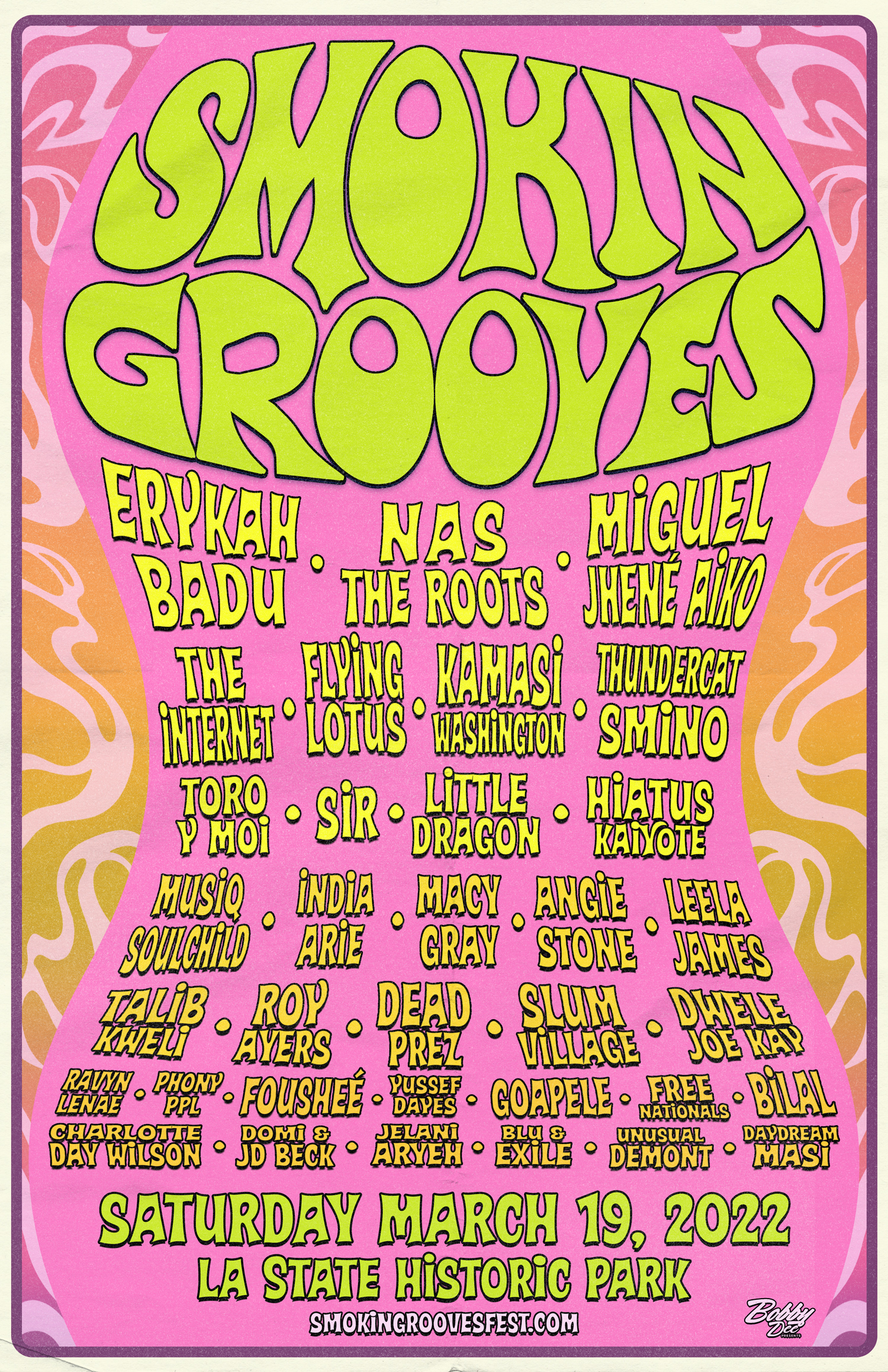Smokin’ Grooves Fest Features Erykah Badu, Nas, The Roots, Miguel & Jhene Aiko